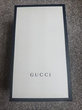 Gucci Cream Top with Black Trim Logo Box